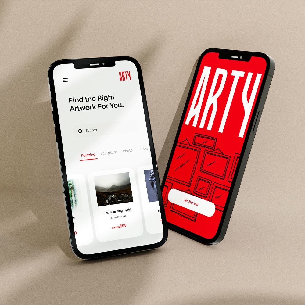 ARTY Mobile Application Mockup